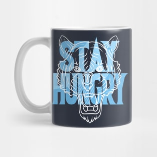 Stay Hungry Laser Blue Mug